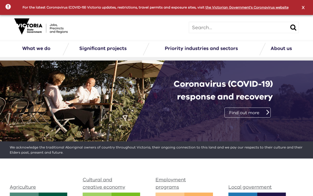 Department of Jobs, Precincts and Regions